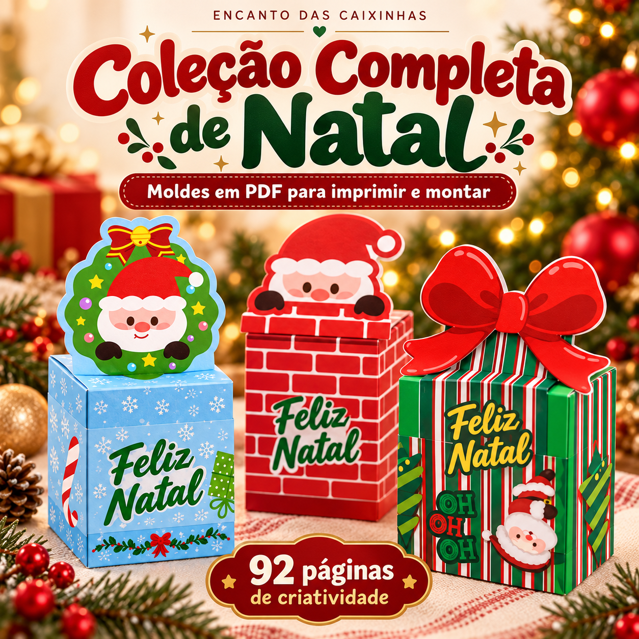Capa da Coleção Completa de Natal: 92 páginas de criatividade